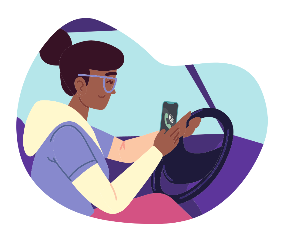 Driving on phone-1